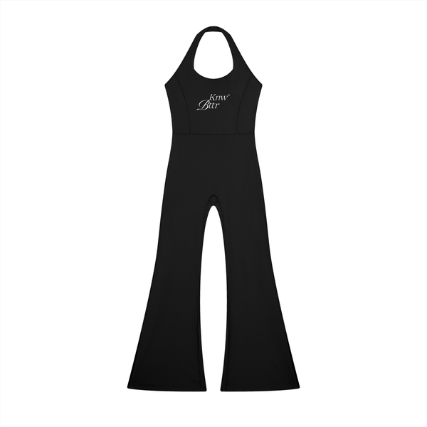 KNW BTTR Halter Flared Jumpsuit
