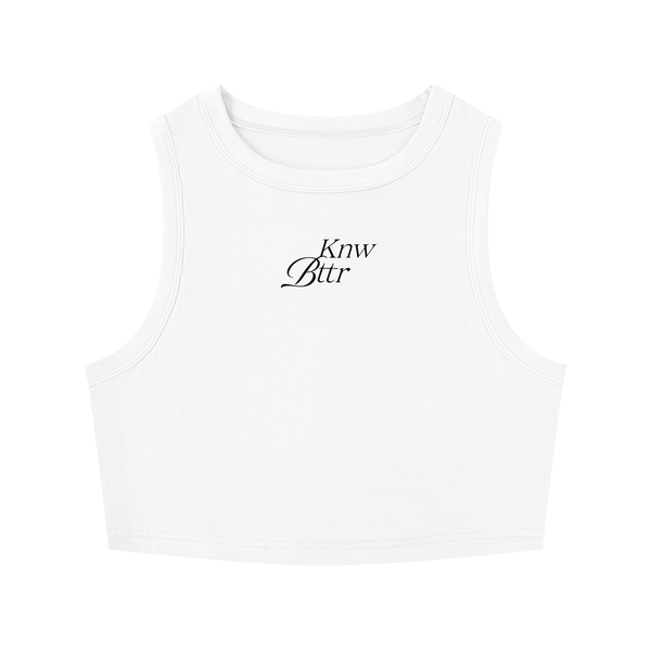 KNW BTTR Women's Tight Crewneck Crop Tank Top