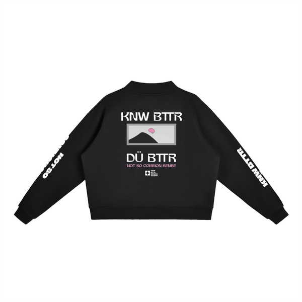 KNW BTTR Fleece Mock-Neck Crew Sweatshirt